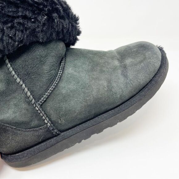UGG Ugg Australia Classic Suede Black Tall Winter Boot Boots Women’s Size 6 - Picture 11 of 12